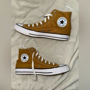 High top Converse W10 mustard yellow/brown